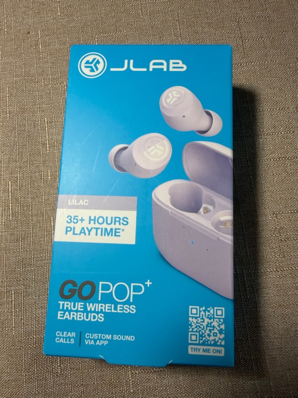 NWT JLab GO POP+ True Wireless Earbuds - Lilac purple